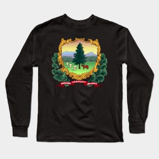 Vermont Coat of Arms Long Sleeve T-Shirt